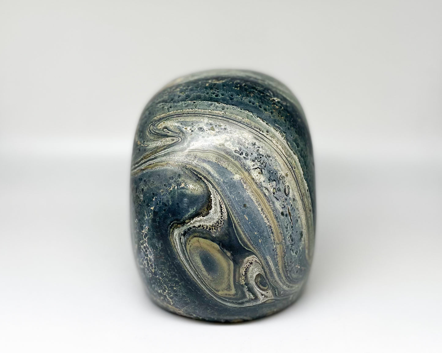 4.25 x 6 Inch Kambaba Jasper Crystal Skull Home Décor