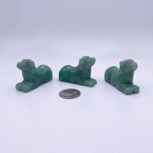 2 Inch Crystal Dog Carving Home Décor