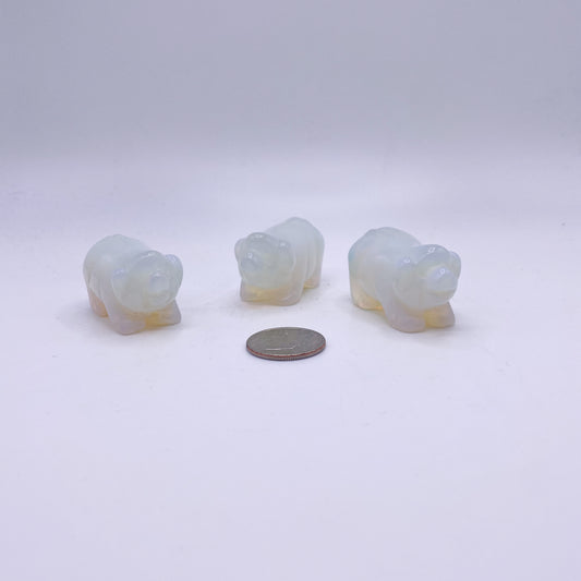 2 Inch Crystal Pig Carving Home Décor