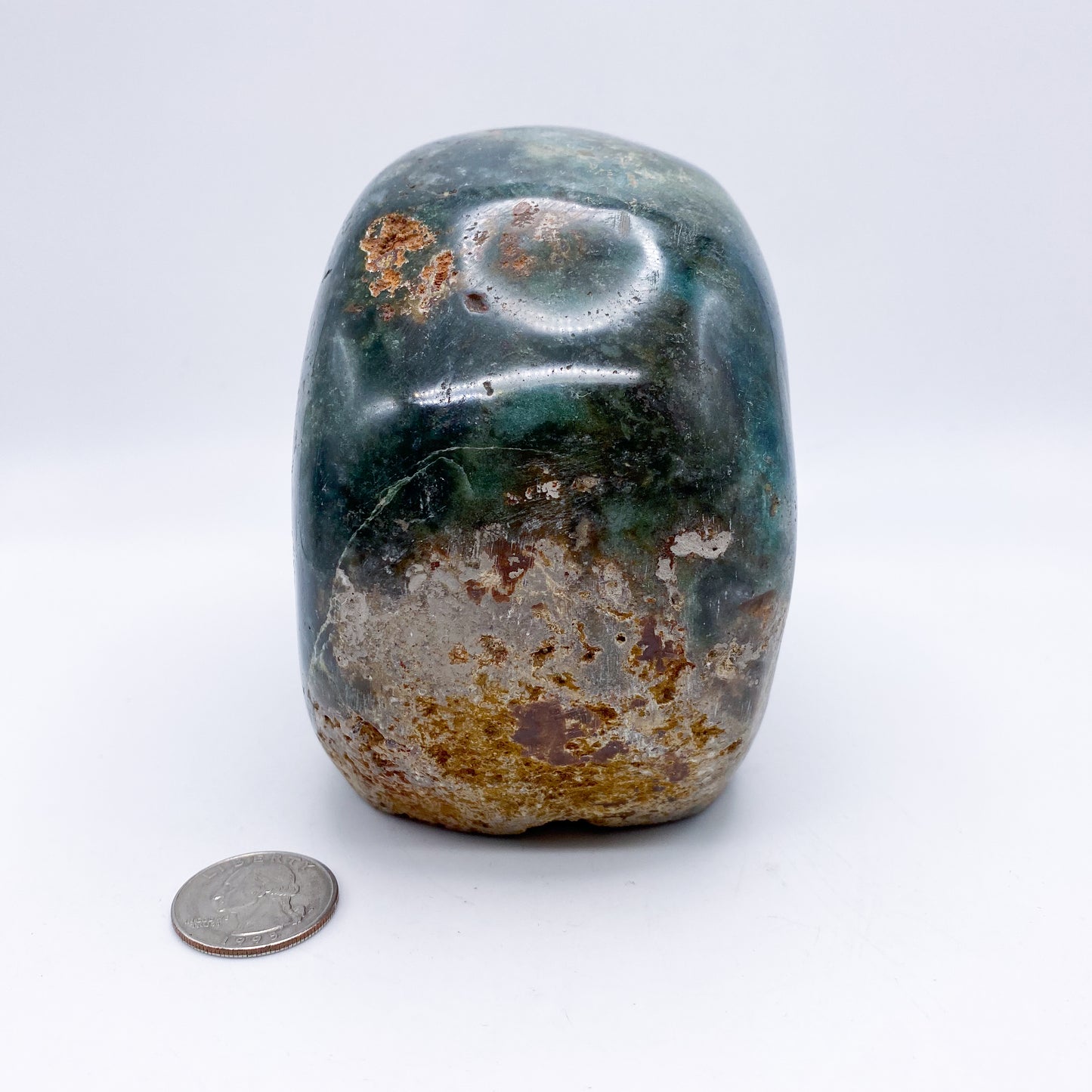 4.5 x 5.5 Inch Ocean Jasper Crystal Skull Home Décor