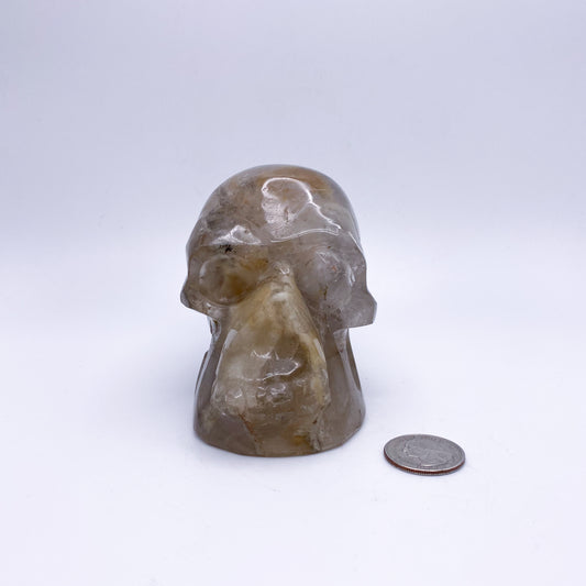 3 x 4 Inch Smoky Quartz Crystal Skull Home Décor