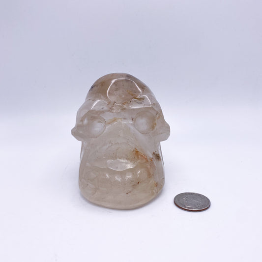 3 x 4 Inch Smoky Quartz Crystal Skull Home Décor