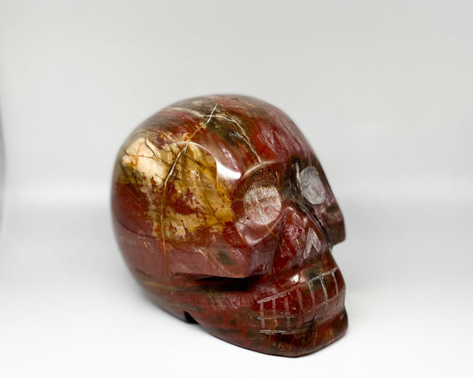 4.5 x 5.5 Inch Mookaite Jasper Crystal Skull Home Décor