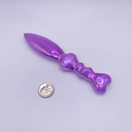 18-25 cm Blue/Pink Selenite Aura Crystal Daggers Home Décor