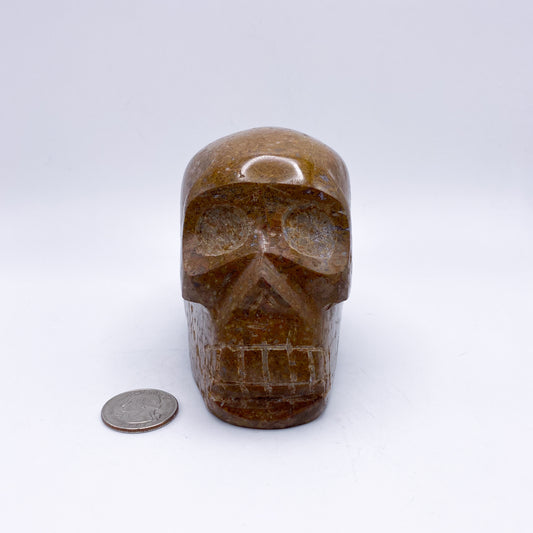 3.25 x 4.5 Inch Ocean Jasper Crystal Skull Home Décor